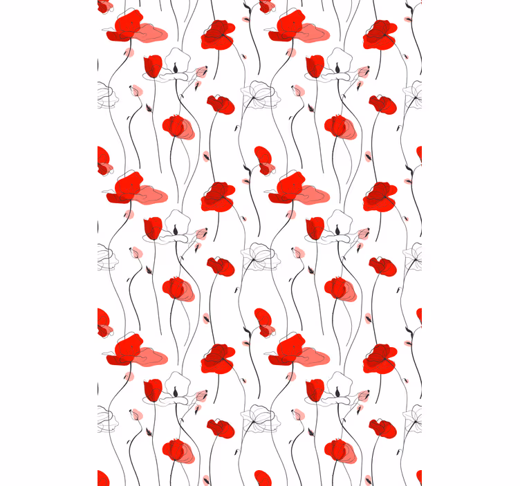 Elegant Floral Bloom flower roller blind - TenStickers