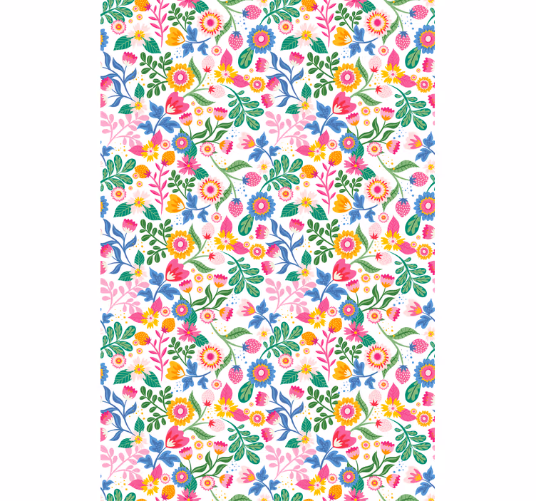 Exotic multicolor  Flowers and plant blind - TenStickers