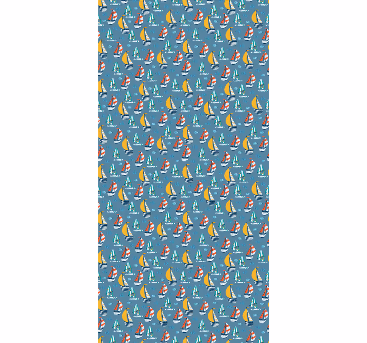 Colorful sailing vessels original roller blind - TenStickers
