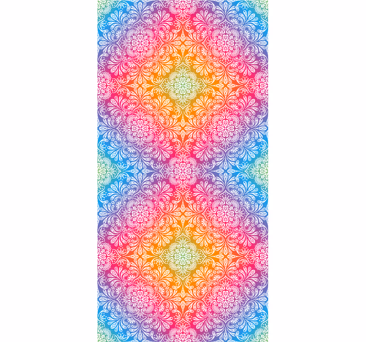 Colorful mandala symbols Master bedroom blind - TenStickers
