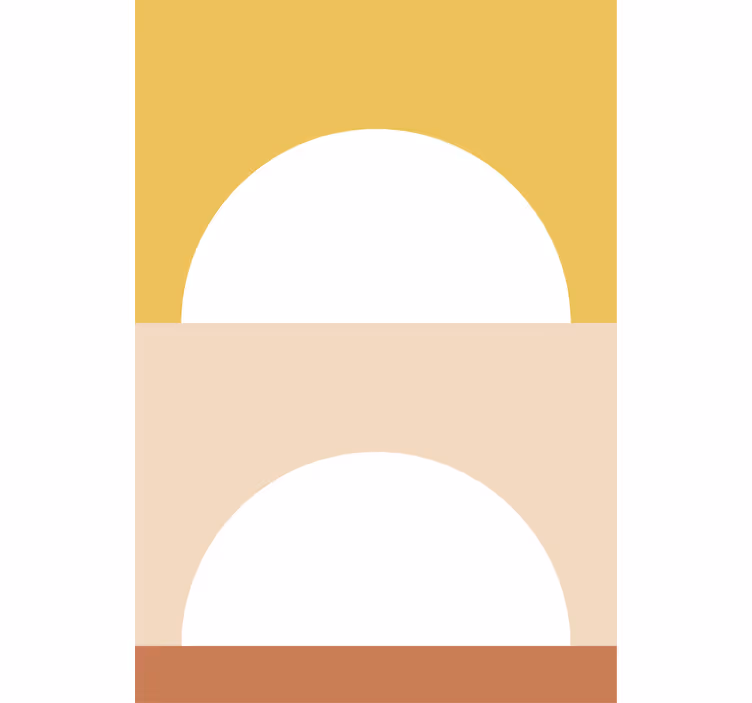 Rising Sun Circles modern roller blind - TenStickers