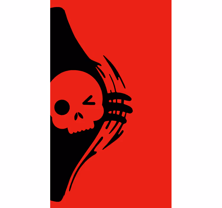 Skull emblem design geek roller blind - TenStickers