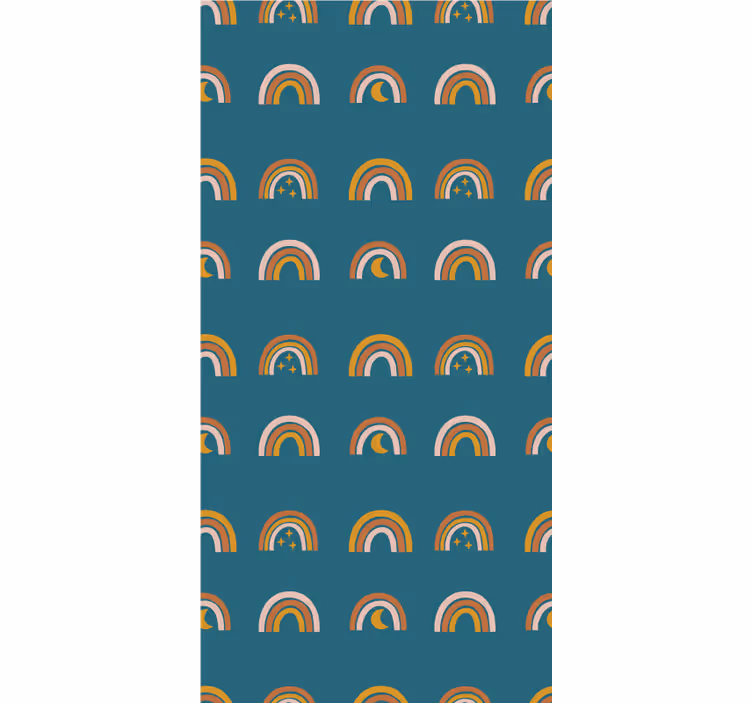 Rainbows and stars children room roller blind - TenStickers