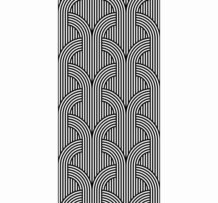Geometric Arch Pattern modern roller blind - TenStickers