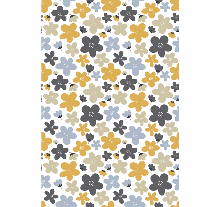 Floral arrangement for kids flowers and plants roller blind - TenStickers
