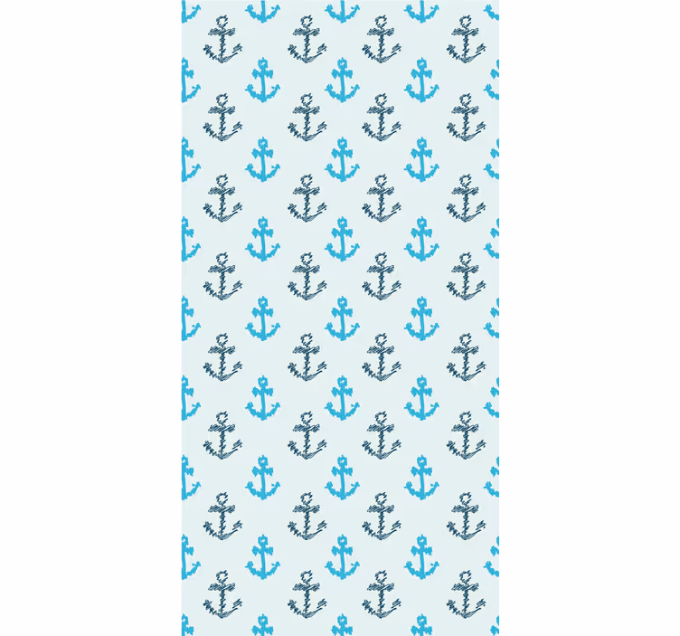 Anchors Pattern Design roller blind - TenStickers