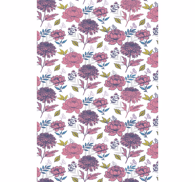 Blossom Floral Theme flowers and plants roller blind - TenStickers