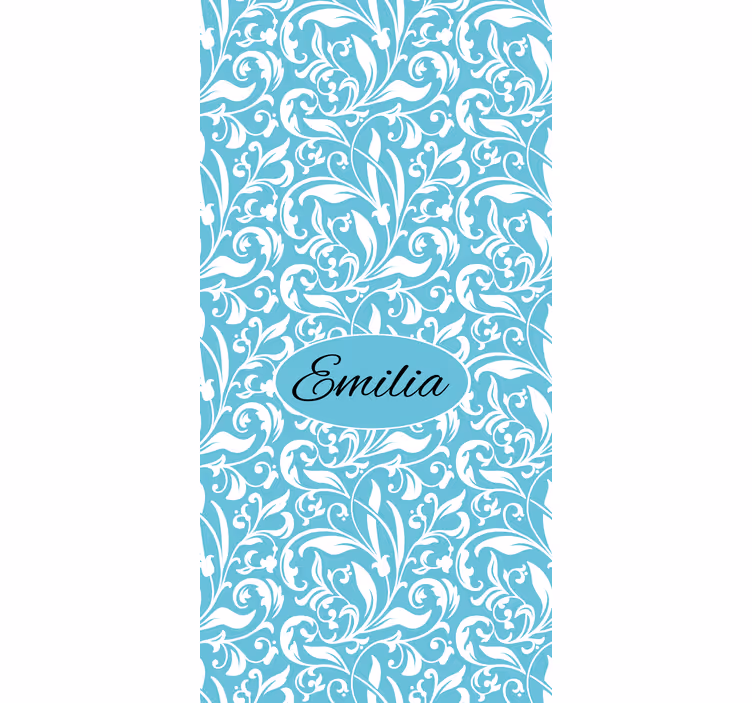 Personalized floral design flower roller blind - TenStickers