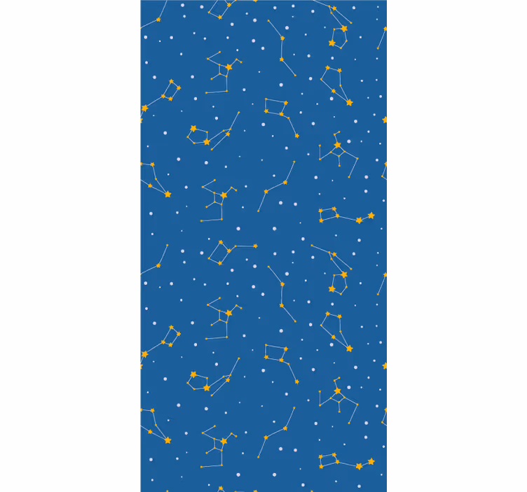 Constellations on sky graphic Childrens blind - TenStickers