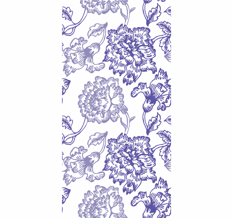 Elegant Floral Theme flowers and plants roller blind - TenStickers