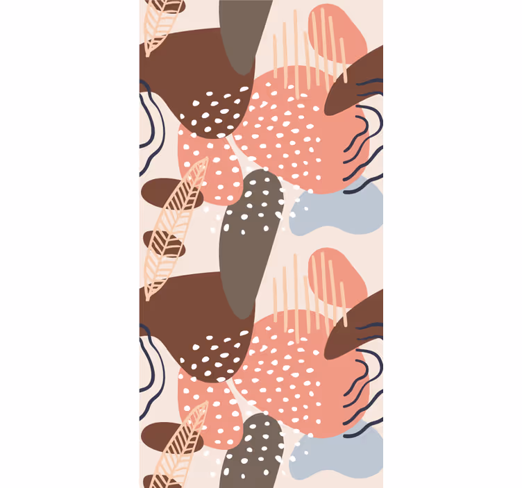 Organic pattern shapes modern roller blind - TenStickers