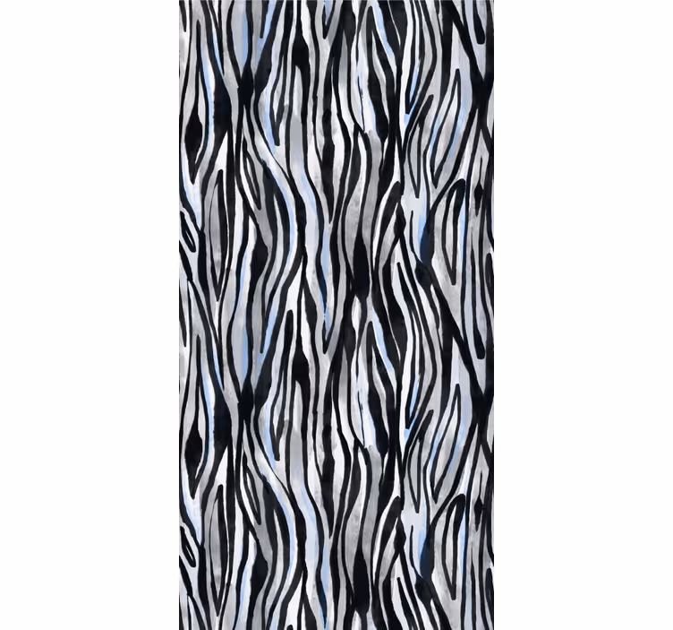 Abstract zebra stripes texture and pattern roller blind - TenStickers