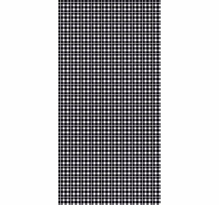 Texture and pattern roller blind classic check design - TenStickers
