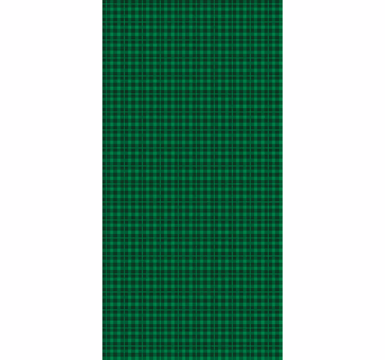 Classic Green Plaid texture and pattern roller blind - TenStickers