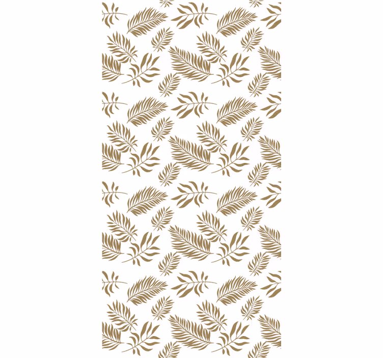 Graceful leaf motif flowers and plants roller blind - TenStickers