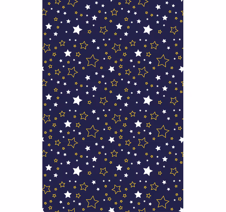 Starry night motif children room roller blind - TenStickers