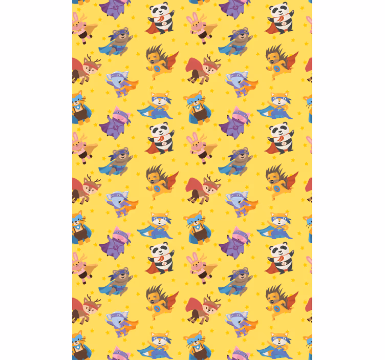 Superhero Animal Characters fun roller blind - TenStickers