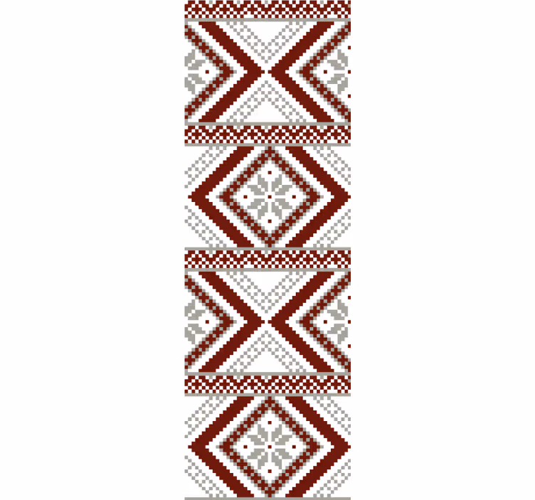 Texture and pattern roller blind geometric fabric design - TenStickers