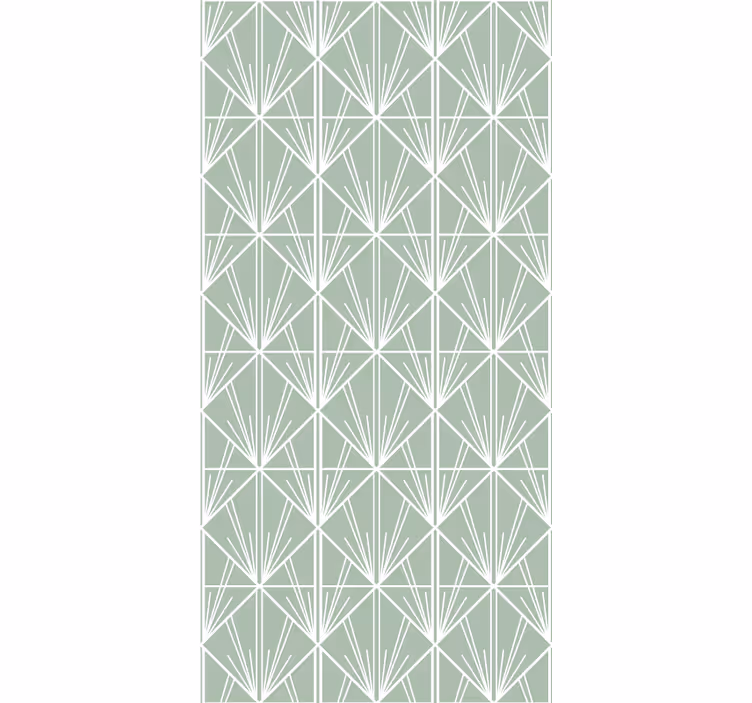 Geometric leaf pattern home office roller blind - TenStickers