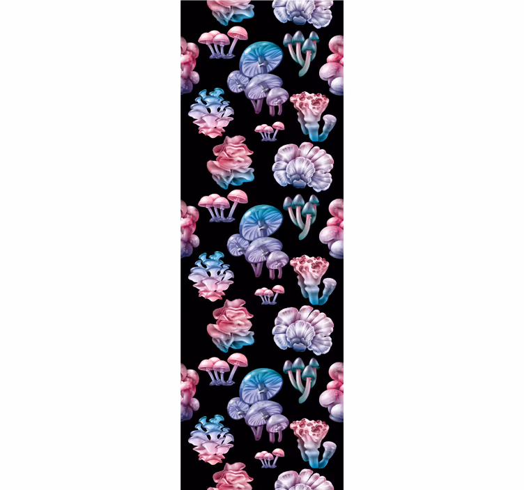 Colorful Mushroom Patterns roller blind - TenStickers
