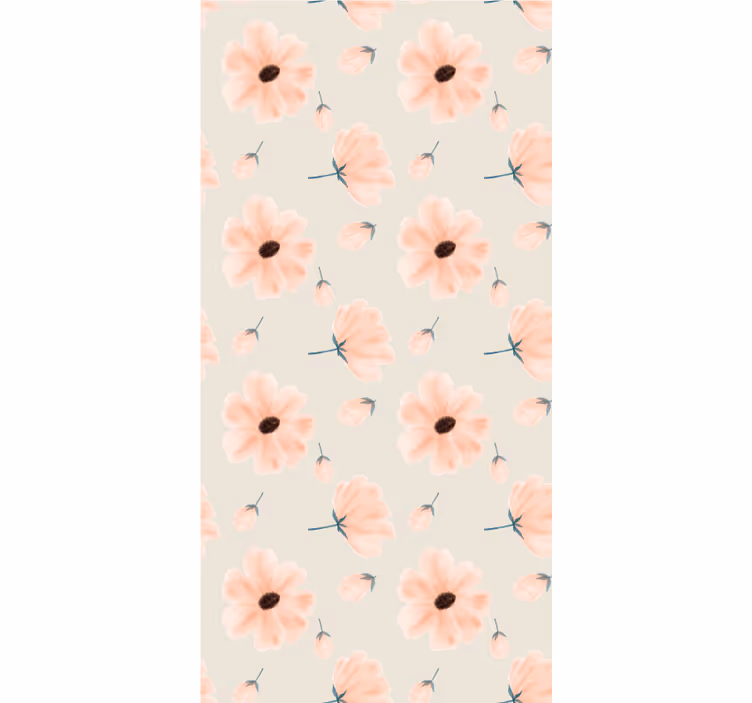 Big aquarella Flowers and plant blind - TenStickers