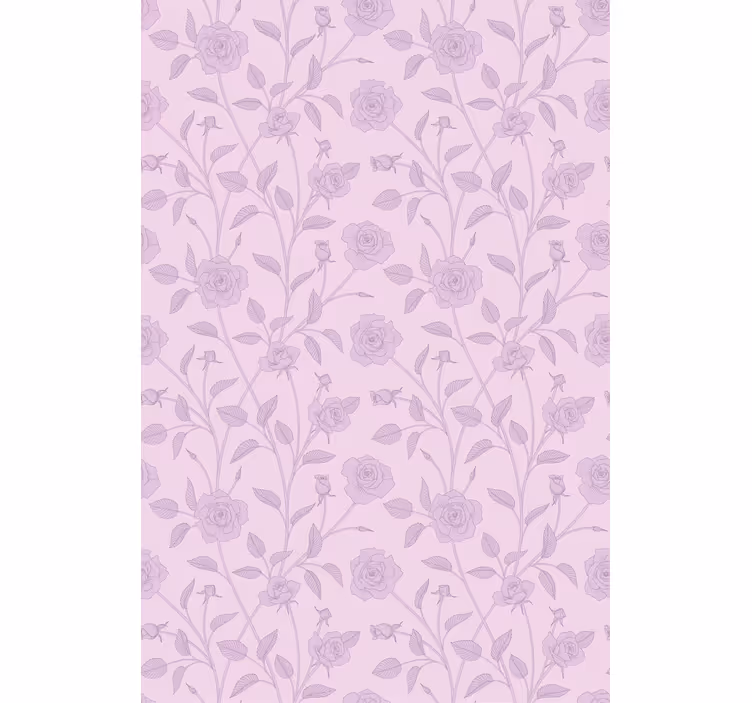 Rose Floral Pattern flowers and plants roller blind - TenStickers