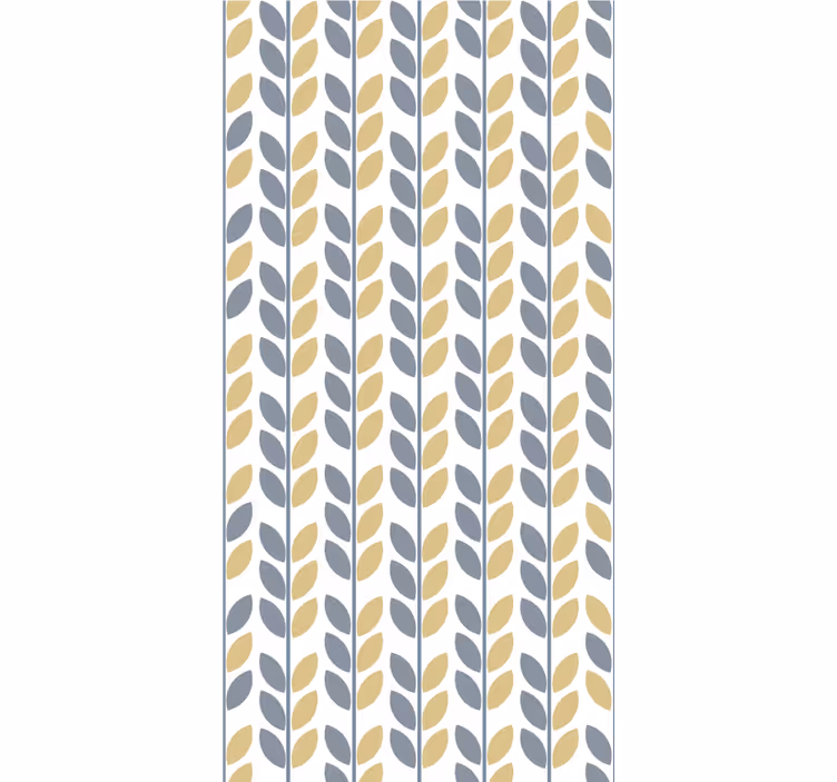 Leafy Vertical Pattern flowers and plants roller blind - TenStickers
