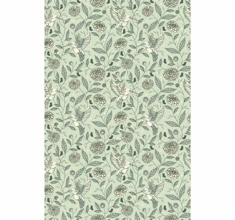 Charming Floral Design flowers and plants roller blind - TenStickers