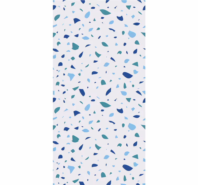 Blue terrazzo effect texture and pattern roller blind - TenStickers