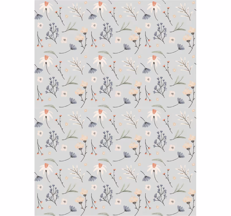 Delicate elements flower roller blind - TenStickers