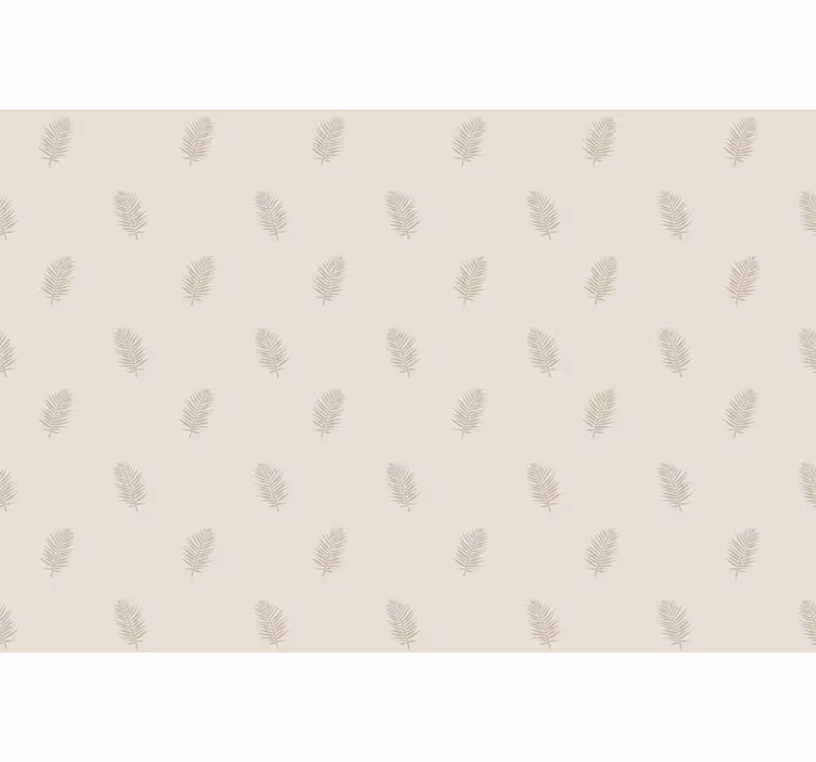 Beige leaf pattern flowers and plants roller blind - TenStickers