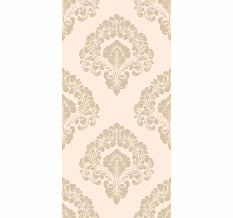 Beige Damask pattern elegant roller blind - TenStickers