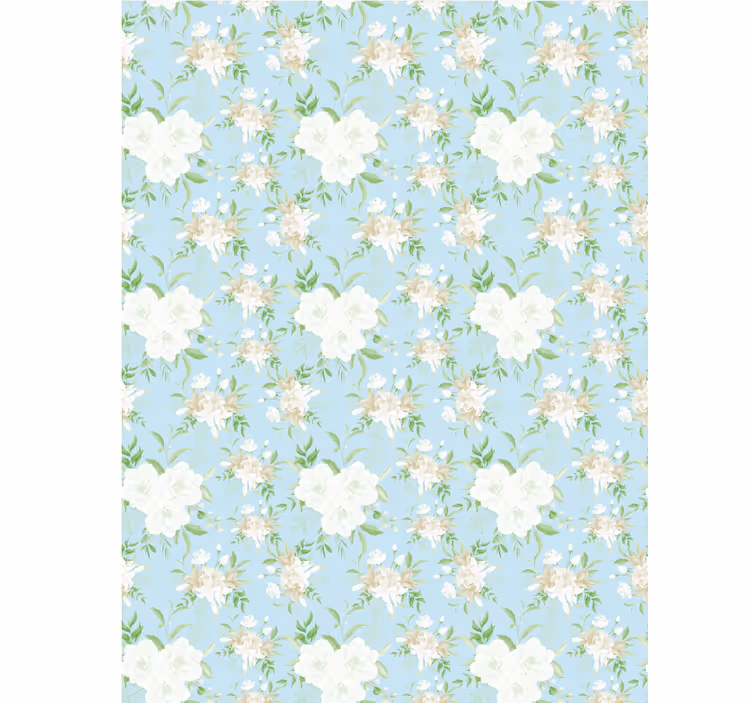 Wild grandmillenial style flowers and plants roller blind - TenStickers