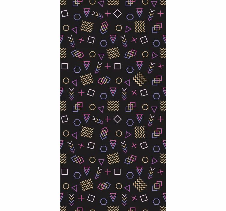 Geometric Form Investigation modern roller blind - TenStickers