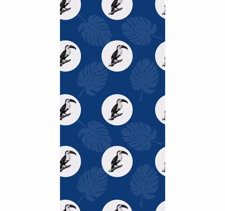 Tropical toucan pattern animal roller blind - TenStickers