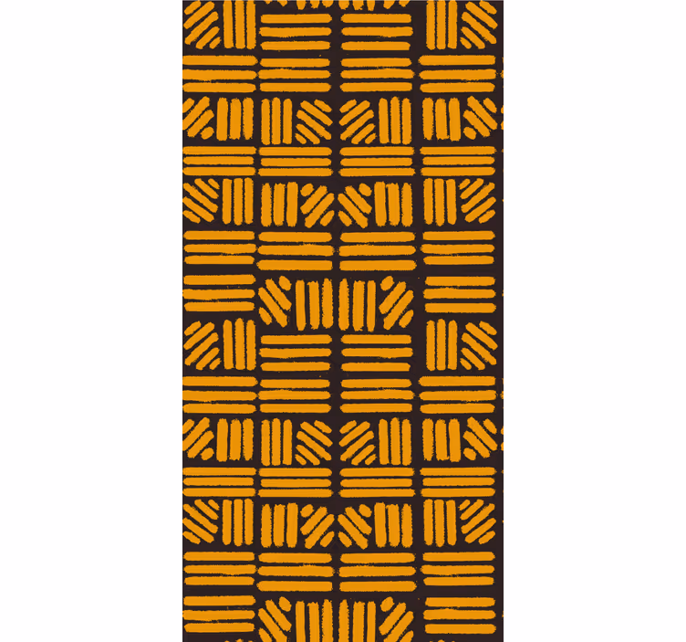 Texture and pattern roller blind geometric yellow design - TenStickers