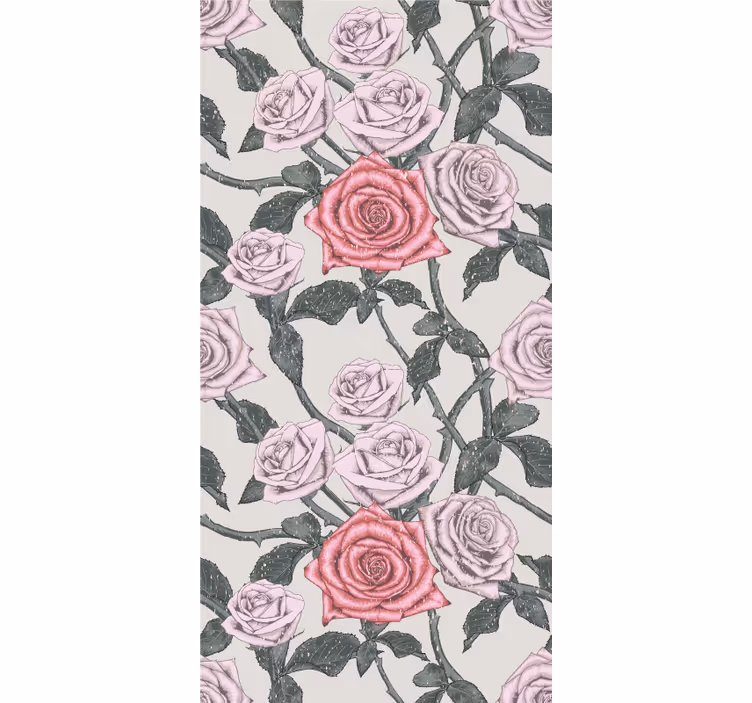 Provencal style rose tree Flower blind - TenStickers