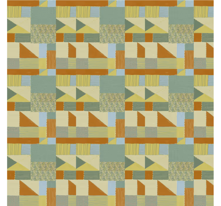 Geometric Shape Exploration modern roller blind - TenStickers