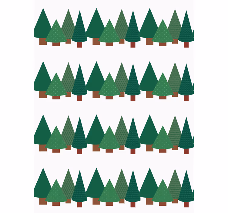 Simple forest pattern tree roller blind - TenStickers