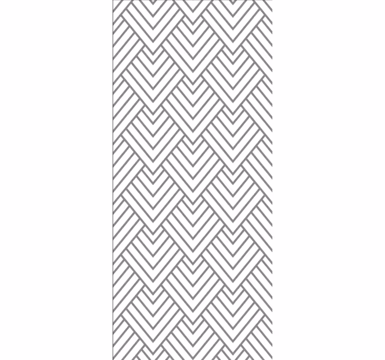 Geometric white Texture and pattern blind - TenStickers