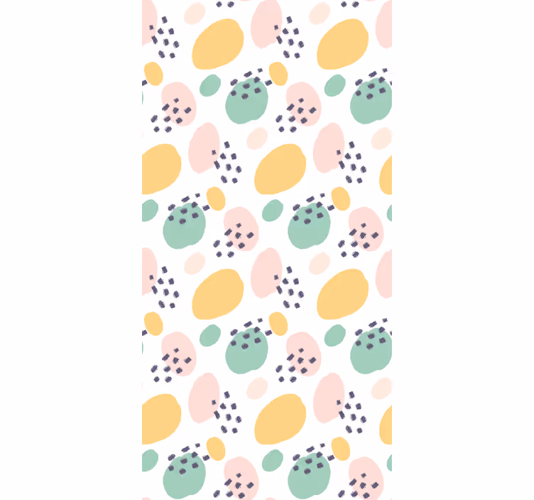 Pastel abstract shapes teenage bedroom roller blind - TenStickers