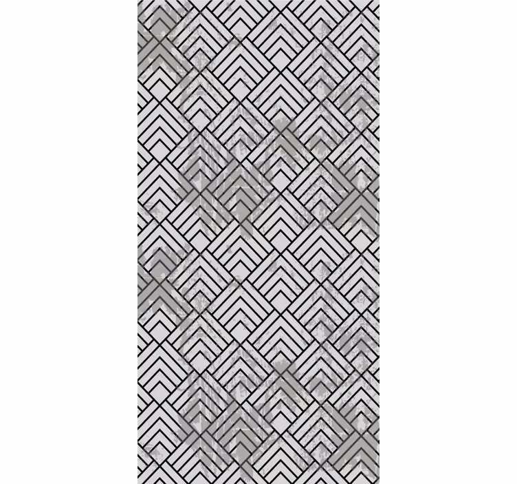 Geometric Arrangement Style modern roller blind - TenStickers