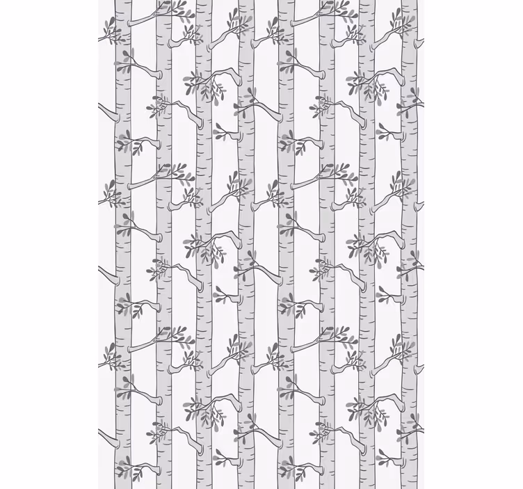 Minimalist grey pattern tree roller blind - TenStickers