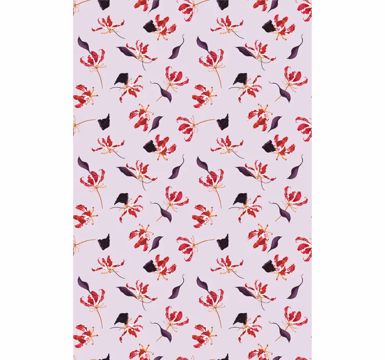 Lush pattern flowers and plants roller blind - TenStickers
