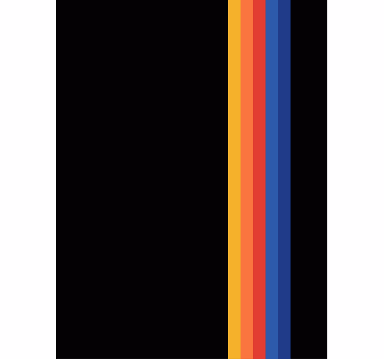 Stripes in bold contrast modern roller blind - TenStickers
