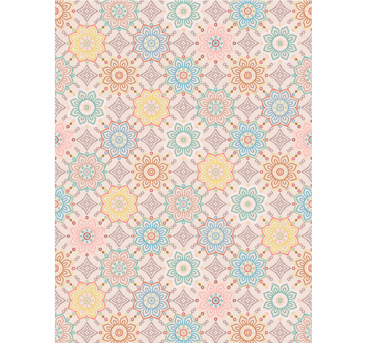 Vibrant Bloom Concept flower roller blind - TenStickers