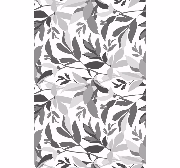 Stylish Leaf Pattern flowers and plants roller blind - TenStickers