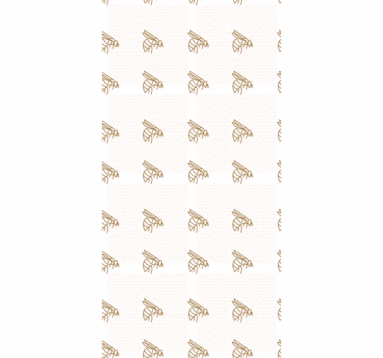 Honey Bee Pattern animal roller blind - TenStickers