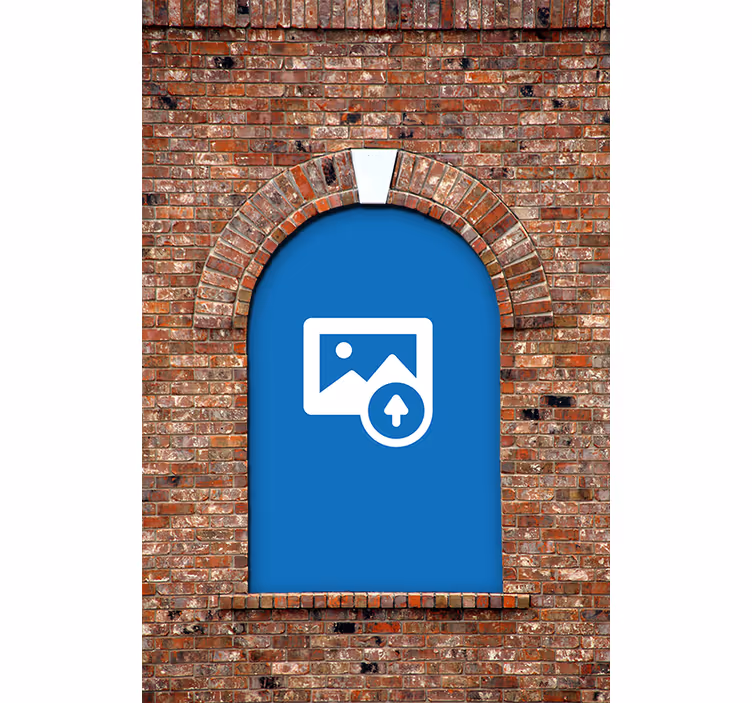 Personalizable 3D arch window shade - TenStickers