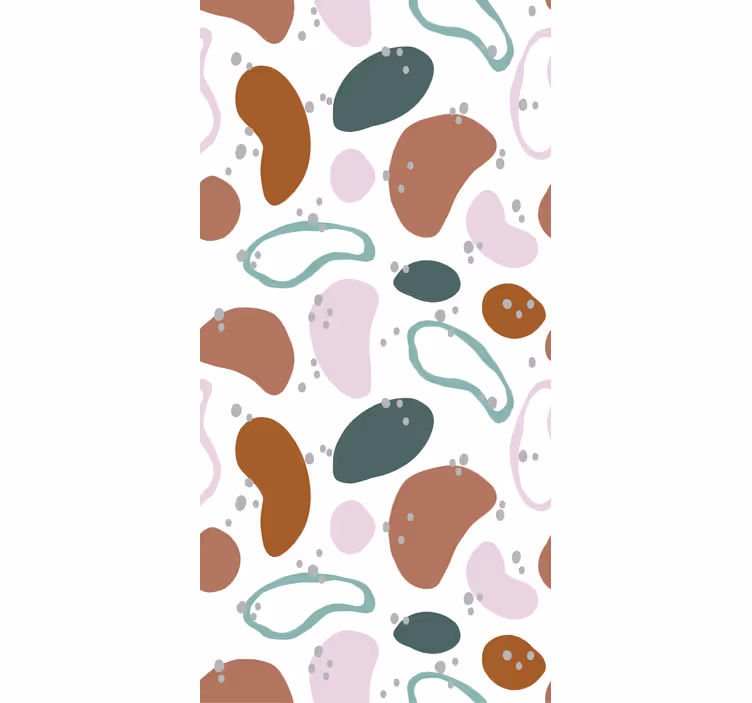 Irregular abstract shape pattern roller blind - TenStickers